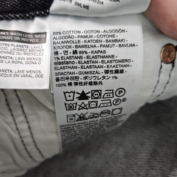 Levi's 501 Original Fit S40196 Vintage Black Wash Button Fly Men's Size 36x29 - Picture 4 of 7